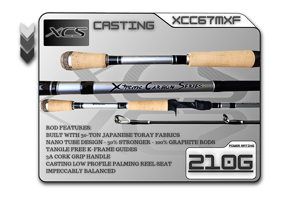 Fish Xtreme 6'7" Medium Extra-Fast Casting Rod – XCC67MXF