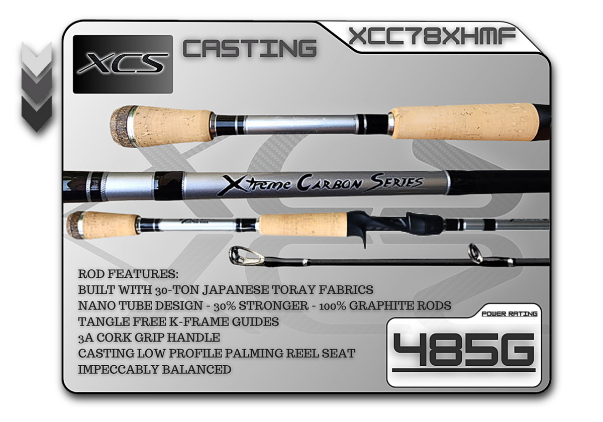 Fish Xtreme 7'8" Extra Heavy Mod-Fast Casting Rod – XCC78XHMF