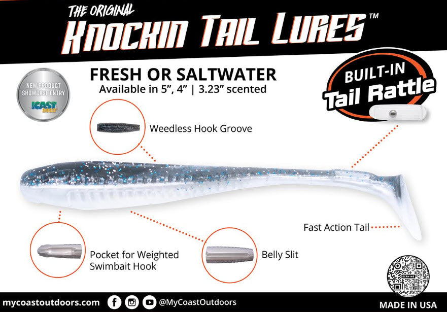3.25" Glass Minnow With Built-In Tail Rattle