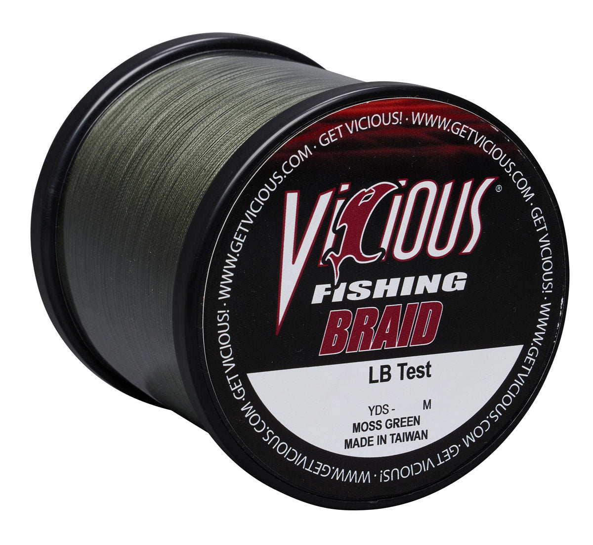 Vicious Standard Green Braid - 200 Lb Test