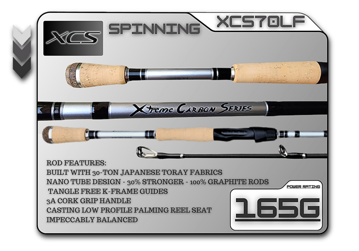 Fish Xtreme 7' Light Fast Spinning Rod – XCS70LF