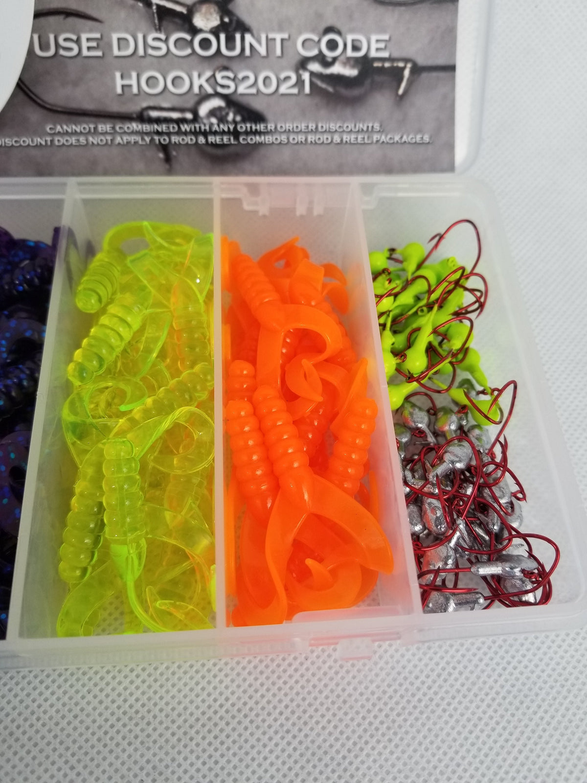 Cam's Double-Tailed Shad Crappie Tackle Kit – 120 Pieces