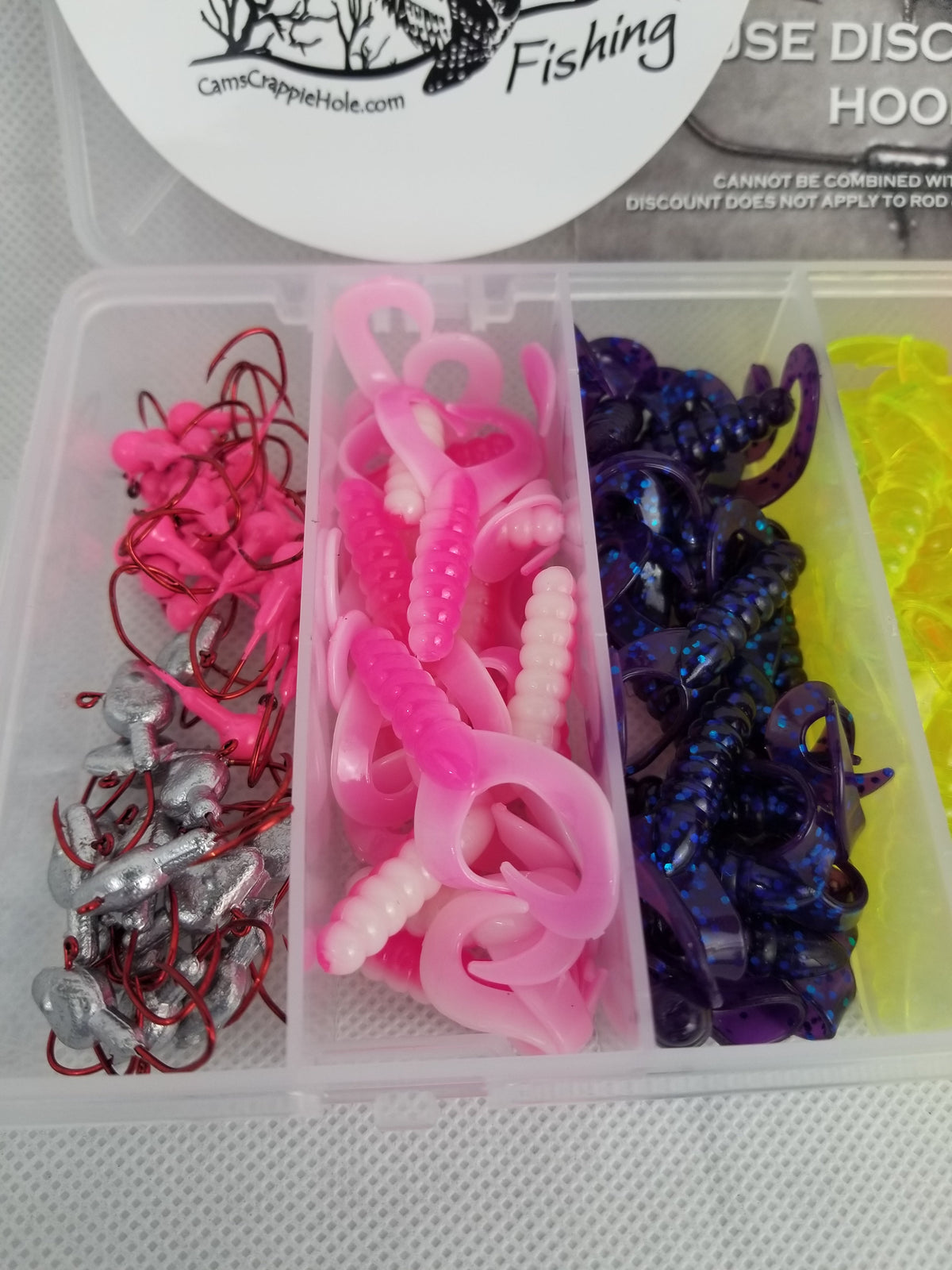 Cam's Double-Tailed Shad Crappie Tackle Kit – 120 Pieces