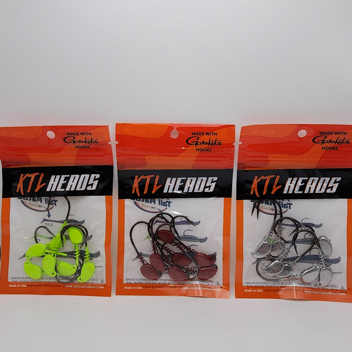 KTL Jig Heads with Gamakatsu Hooks – 7 Pack
