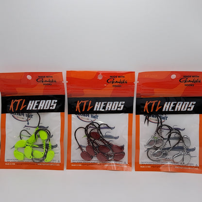 KTL Jig Heads with Gamakatsu Hooks – 7 Pack
