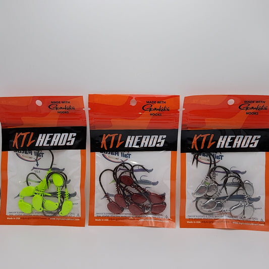 KTL Jig Heads with Gamakatsu Hooks – 7 Pack