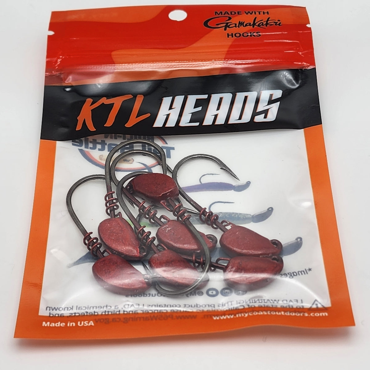 KTL Jig Heads with Gamakatsu Hooks – 7 Pack