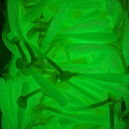 4" Glow Glitter Limetreuse With Built-In Tail Rattle