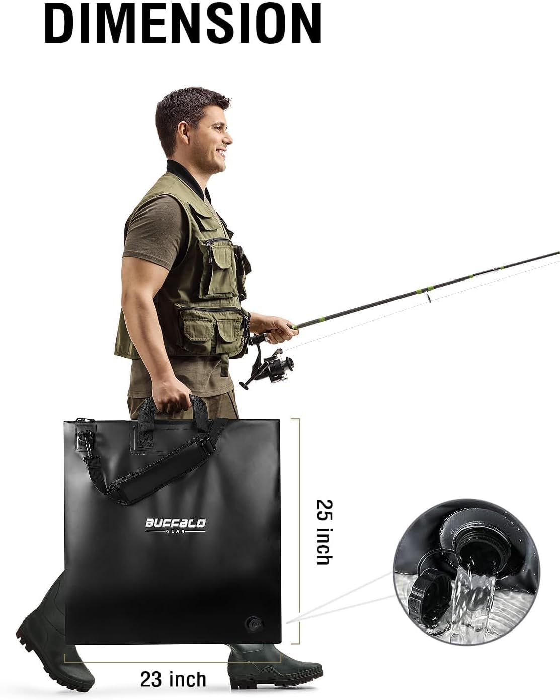 25'' Tournament Weigh in Bag with Separate Mesh Insert