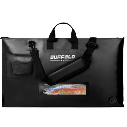 32'' Waterproof Fish Bag With Aerator Pocket for Live Bait