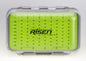 Waterproof fly boxes with green silicone insert