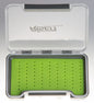 Waterproof fly boxes with green silicone insert