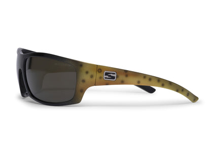 Skeleton Optics Renegade Brown Trout Polarized Fishing Sunglasses