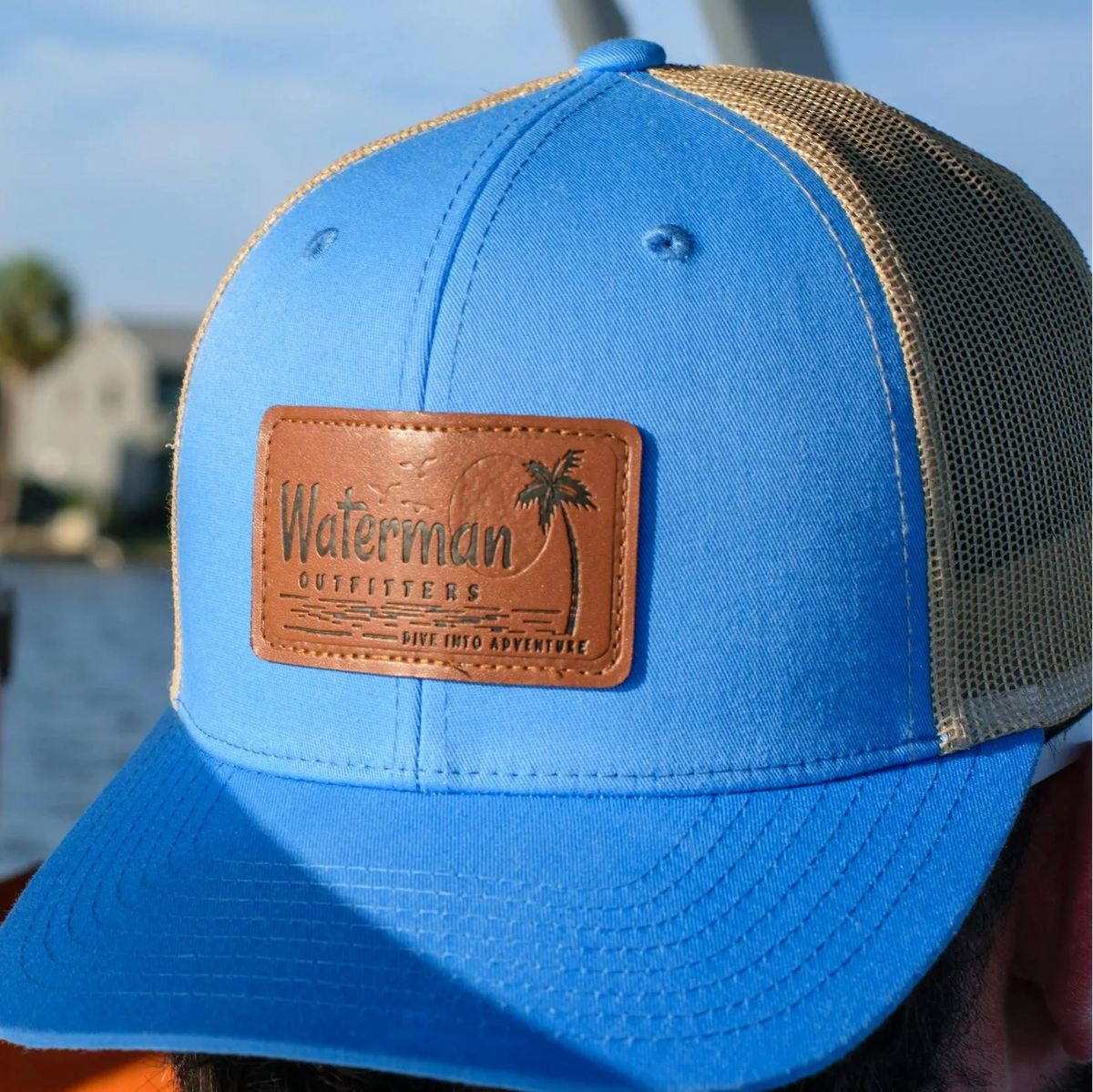 Gulf Stream Leather Patch Hat