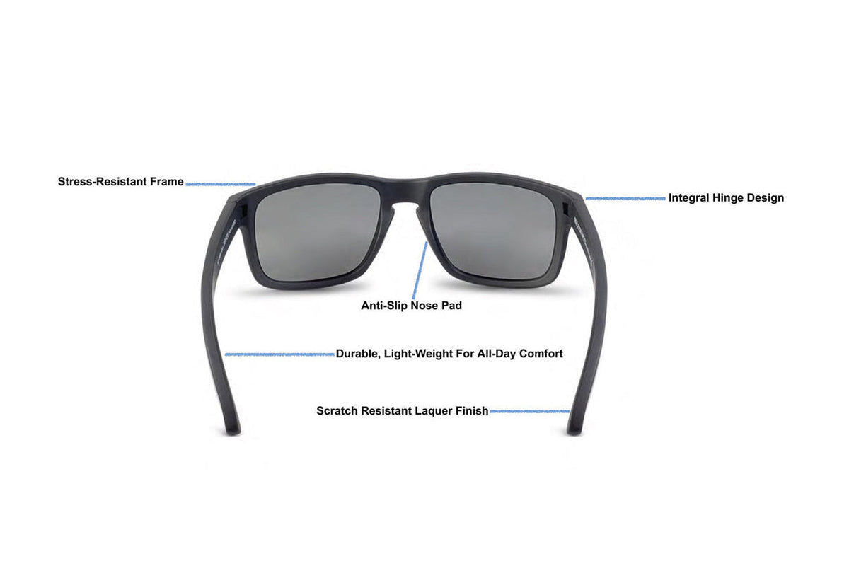 Skeleton Optics Decoy Blackout Polarized Fishing Sunglasses