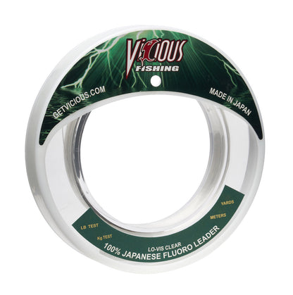 Vicious 100% Japanese Fluorocarbon Leader - 12 Lb Test