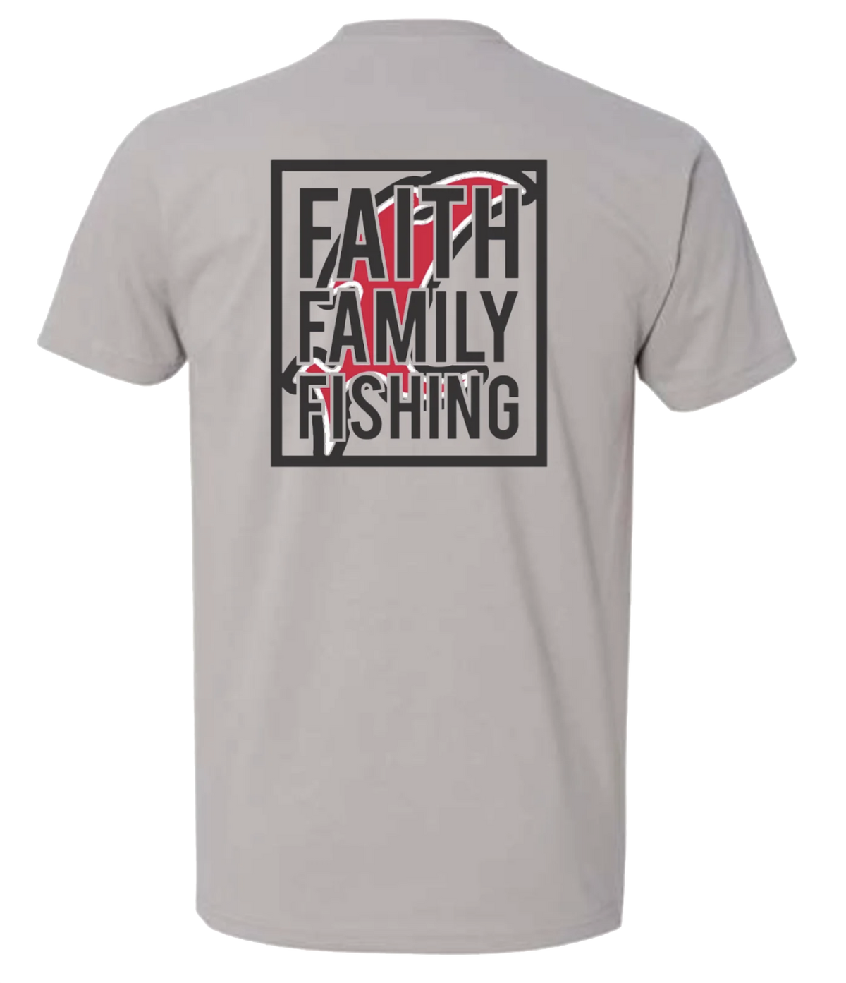 Vicious Faith, Family & Fishing Tee - Premium Gray