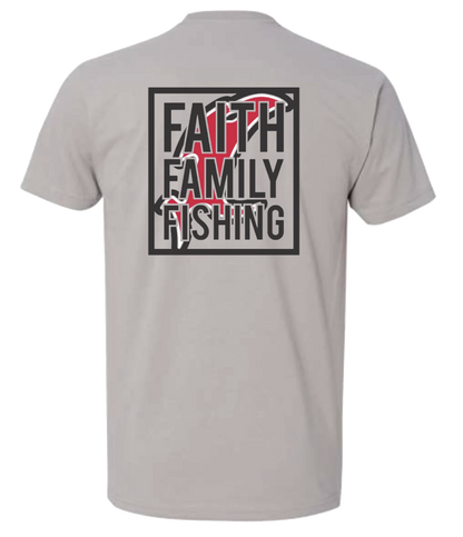 Vicious Faith, Family & Fishing Tee - Premium Gray