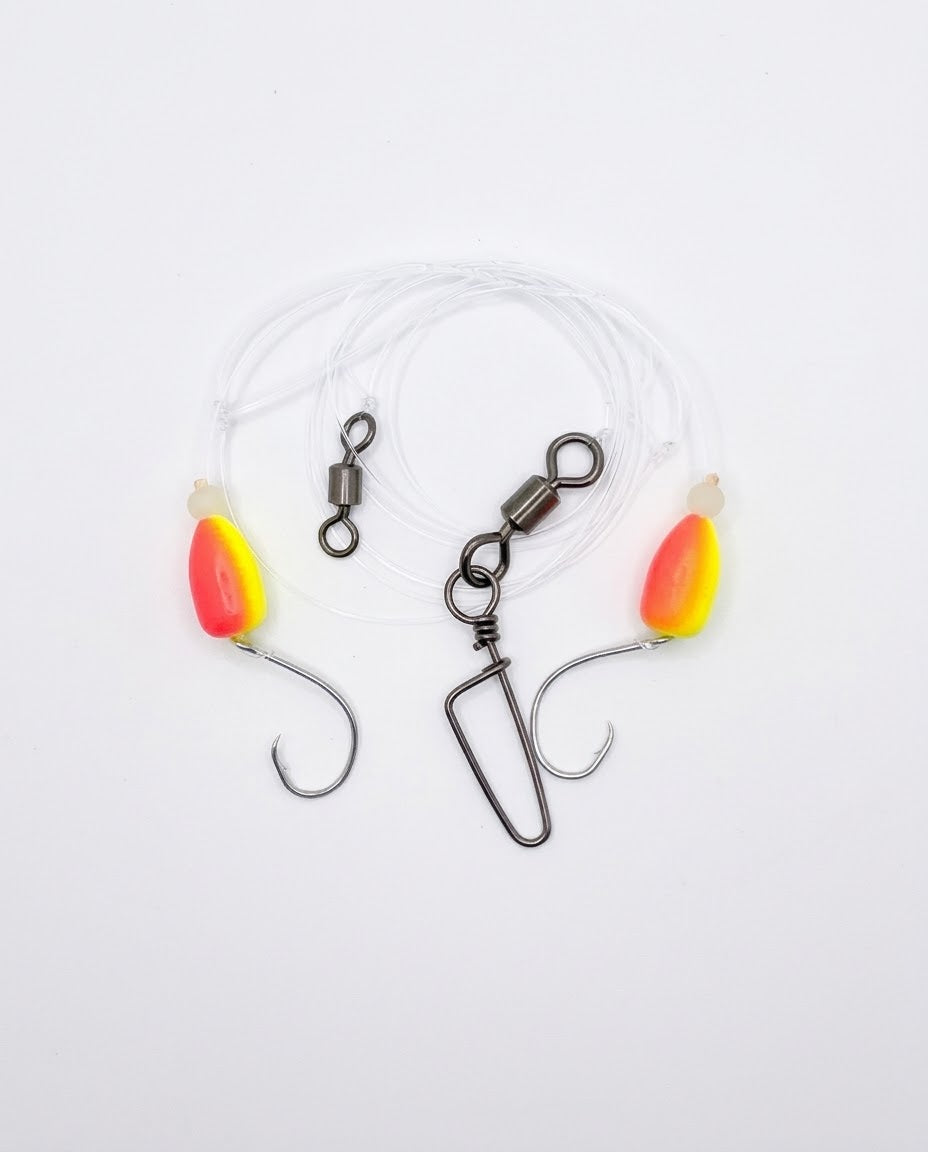 Surf Fishing Co. 2 For 1 Sand Flea Float Rig