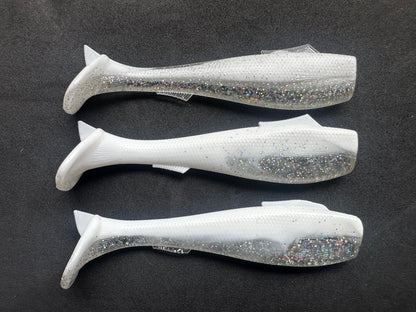 4.5” VIP “White n Silver” Swim Bait (Single Bait)