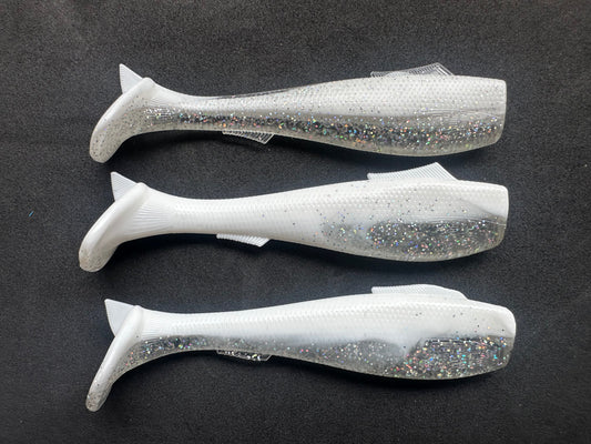 4.5” VIP “White n Silver” Swim Bait (Single Bait)
