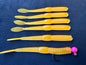 4" (Nat Orange) Steelhead Worms (6 Pack)