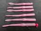 4" (Pink Fuzz) Steelhead Worms (6 Pack)