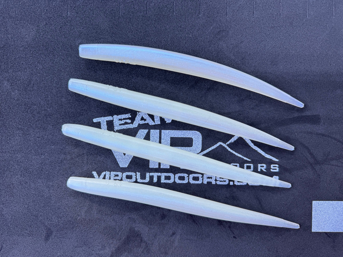 6"  Glow/Pearl Eel  (Single Bait)