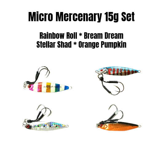 Submission Sumo & Mercenary Micro Slow Pitch Jigs 4-Pack – 10g & 15g