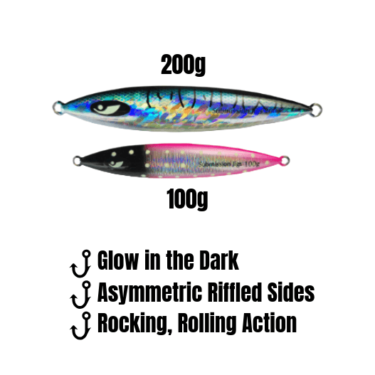 Submission Fishing Co. Javelin Slow Pitch Jig 100g & 200g