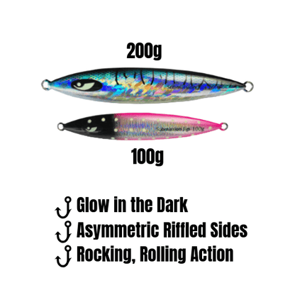 Submission Fishing Co. Javelin Slow Pitch Jig 100g & 200g