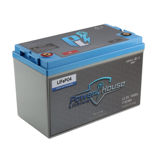 PowerHouse Lithium 12V 140Ah Bluetooth Deep Cycle Marine Battery