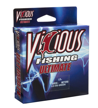 Vicious Ultimate Lo-Vis Green Mono - 10 Lb Test