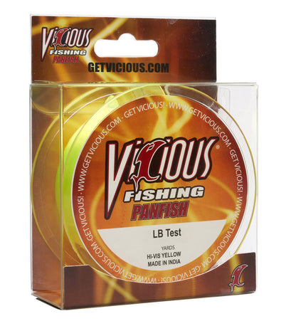 Vicious Panfish Hi-Vis Yellow Mono - 4 Lb Test