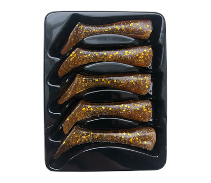 Headbanger Shad 4-1/2" Replacement Tails - Orange