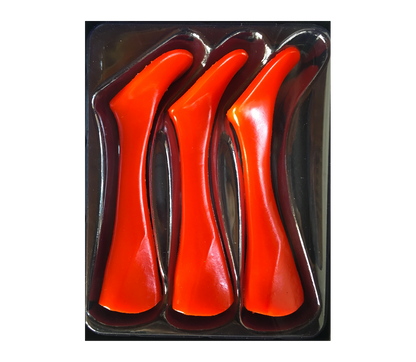Headbanger Shad 9" Replacement Tails - Fluorescent Orange