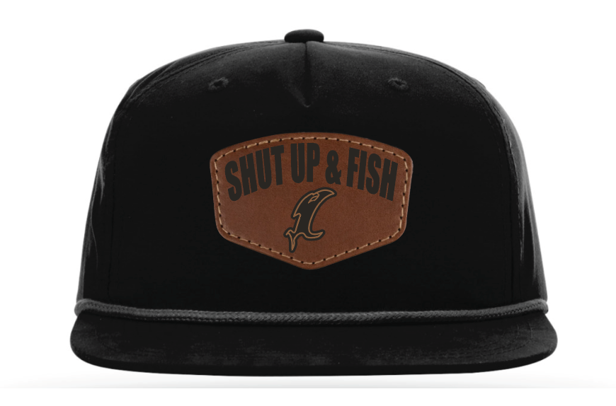 Shut Up & Fish Vic Patch Flatbill Rope  - Black
