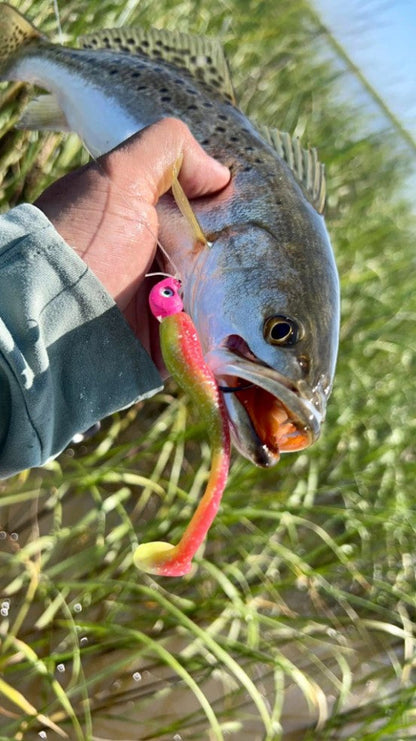 4" Chartreuse With Built-In Tail Rattle