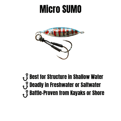 Submission Sumo & Mercenary Micro Slow Pitch Jigs 4-Pack – 10g & 15g