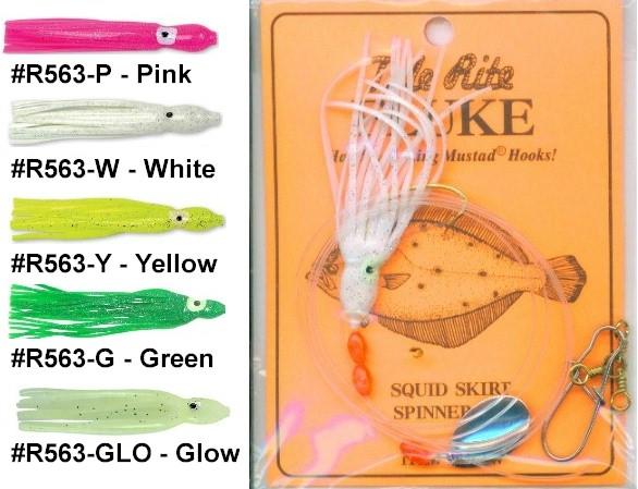Tide Rite R563 Squid Skirt Spinner Fluke Rig