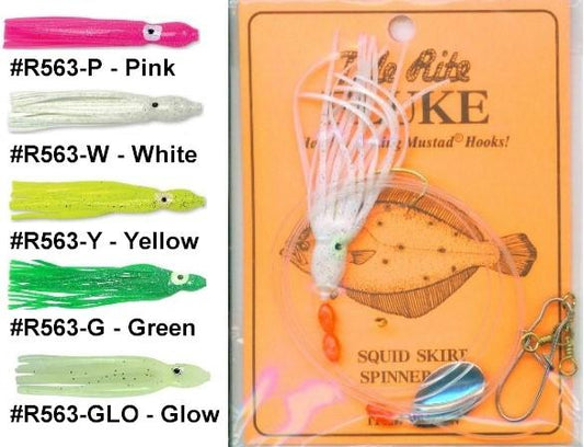 Tide Rite R563 Squid Skirt Spinner Fluke Rig