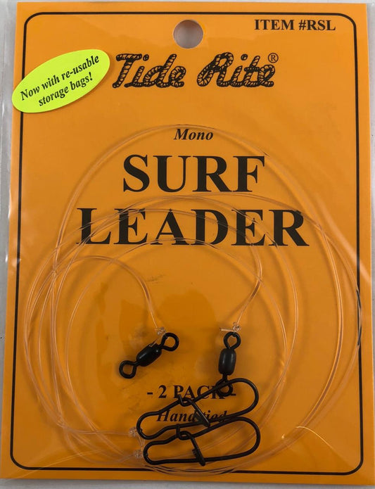 Tide Rite RSL Mono Surf Leader with Snap & Swivel – 2 Pack