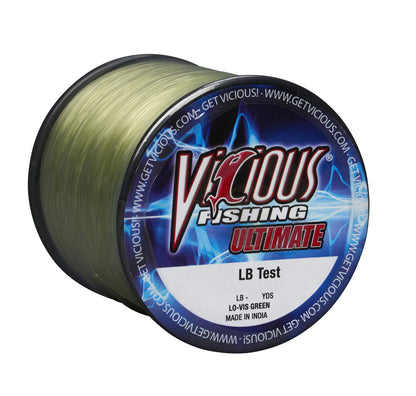 Vicious Ultimate Lo-Vis Green Mono - 14 Lb Test