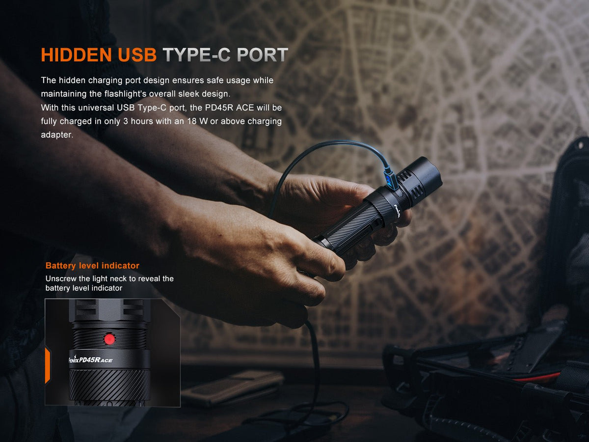 Fenix PD45R ACE Multi-Mode Tactical Flashlight