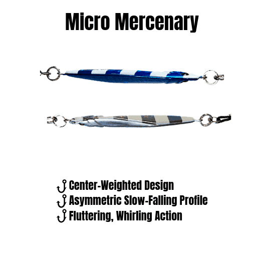 Submission Mercenary Micro Slow Pitch Jigs 4-Pack – 10g & 15g