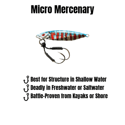 Submission Sumo & Mercenary Micro Slow Pitch Jigs 4-Pack – 10g & 15g