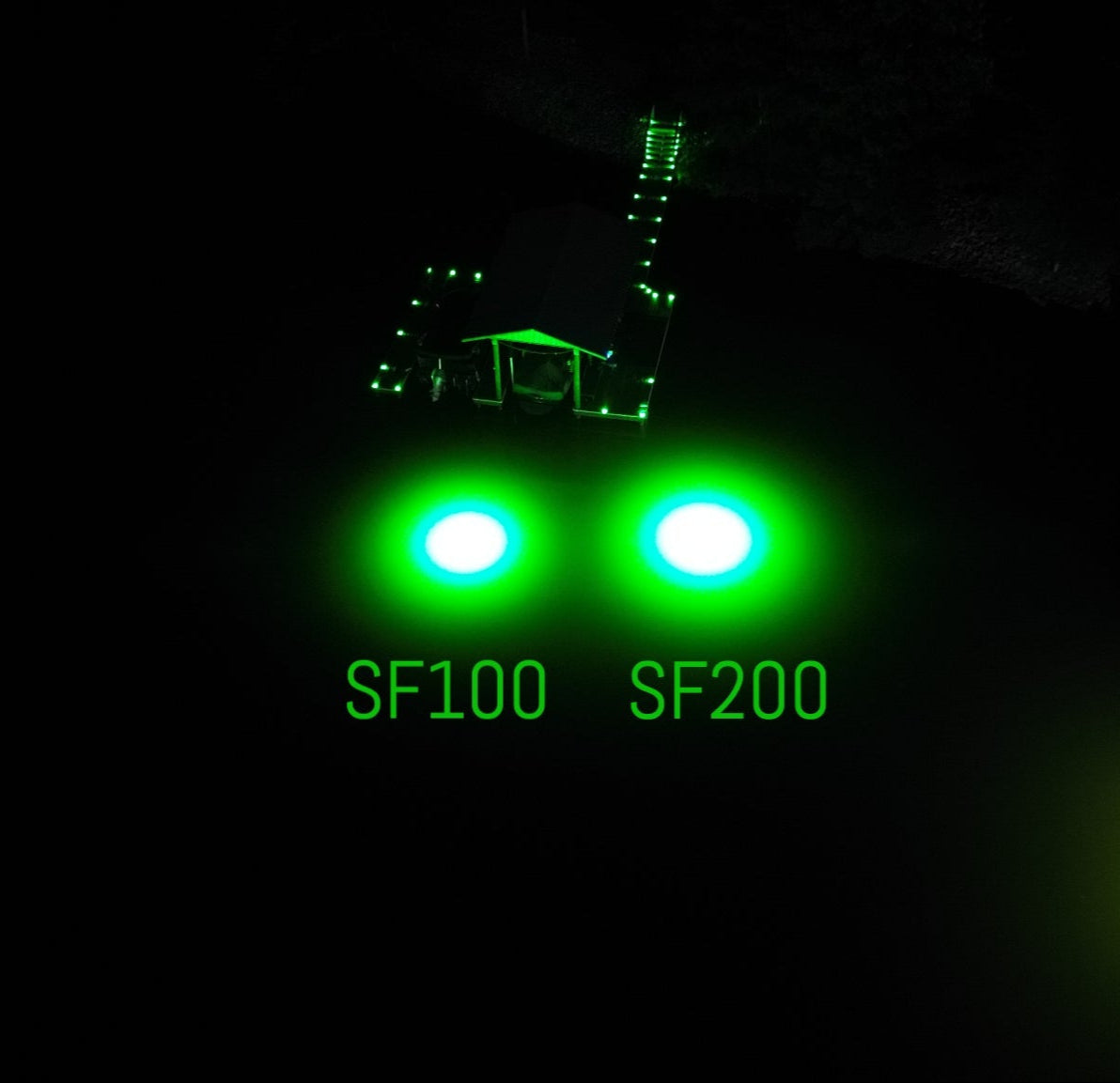 HydroGlow SF100G Green Underwater Fishing Light