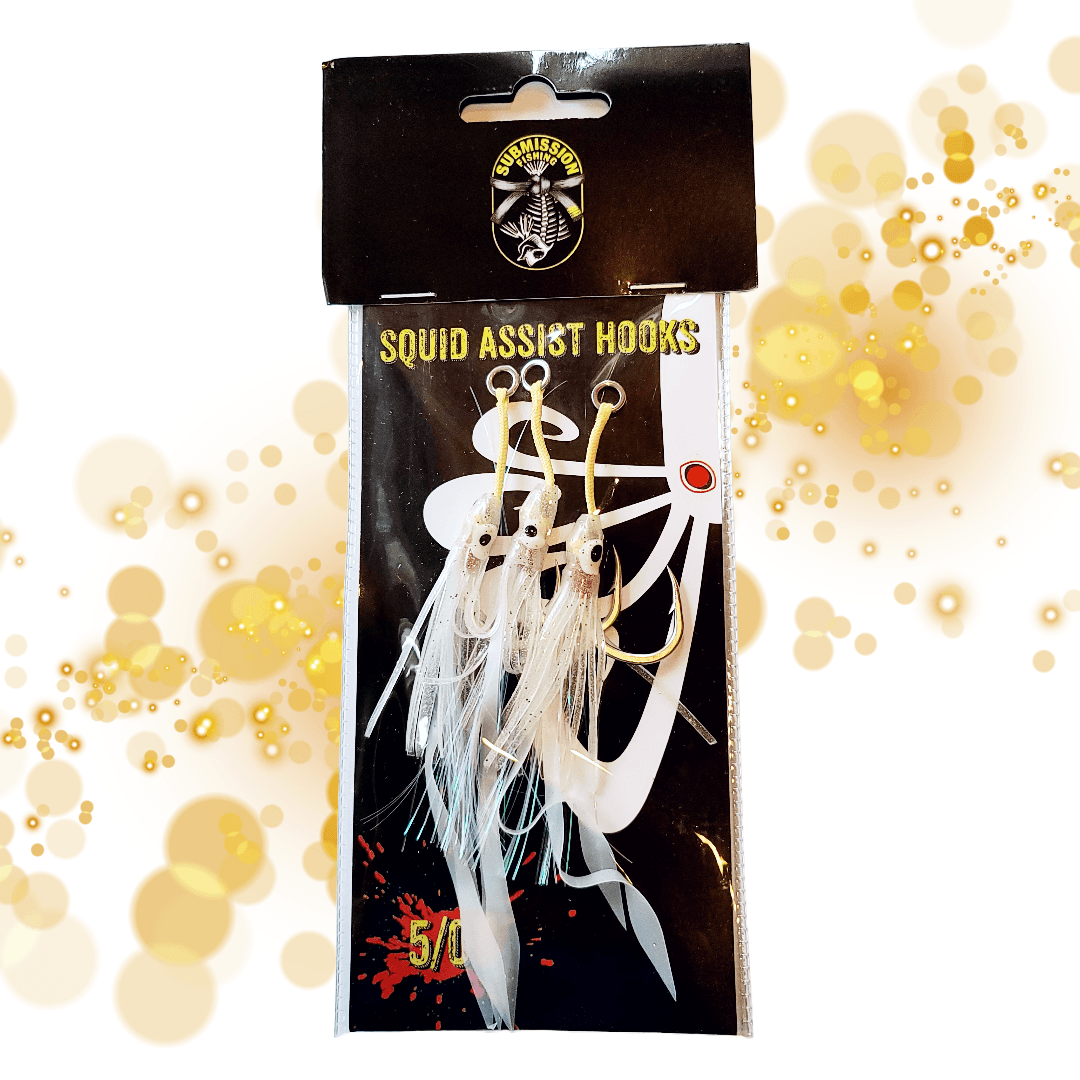 Submission Glow-in-the-Dark Squid Assist Hooks – 5/0 & 10/0